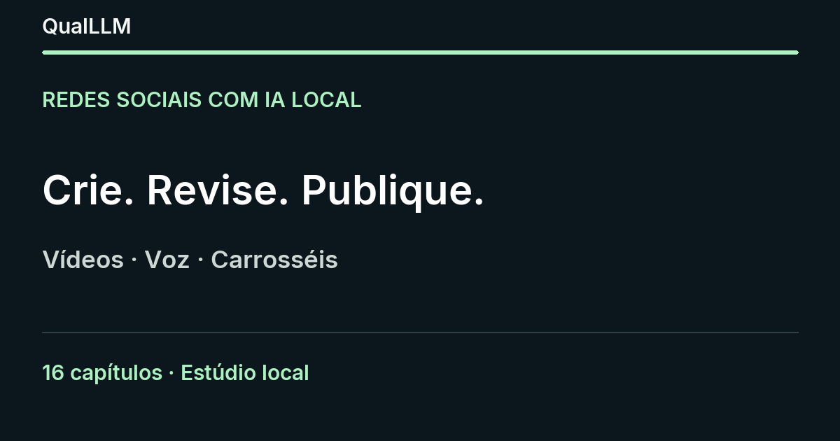 Kit de Redes Sociais com IA Local